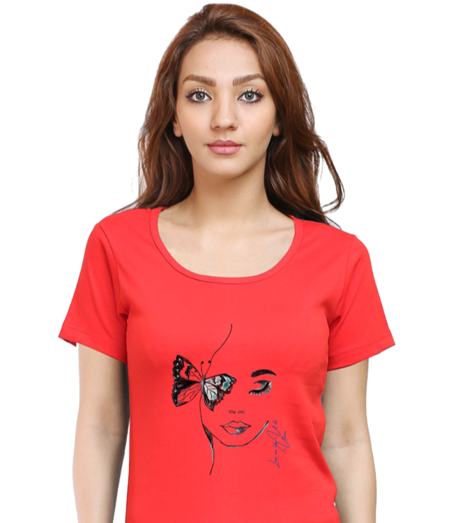 Female Round Neck Half Sleeve Classic