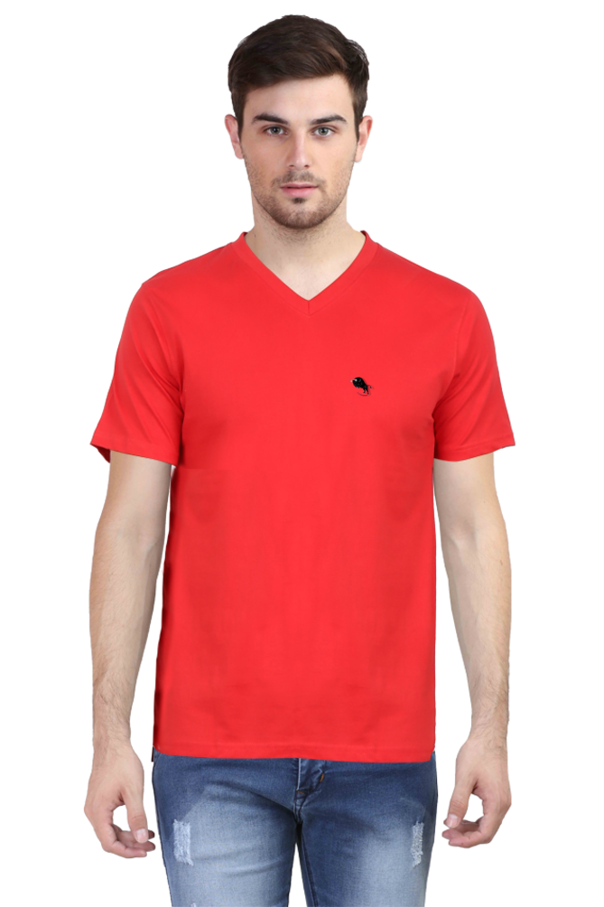 Male V-neck Half Sleeve