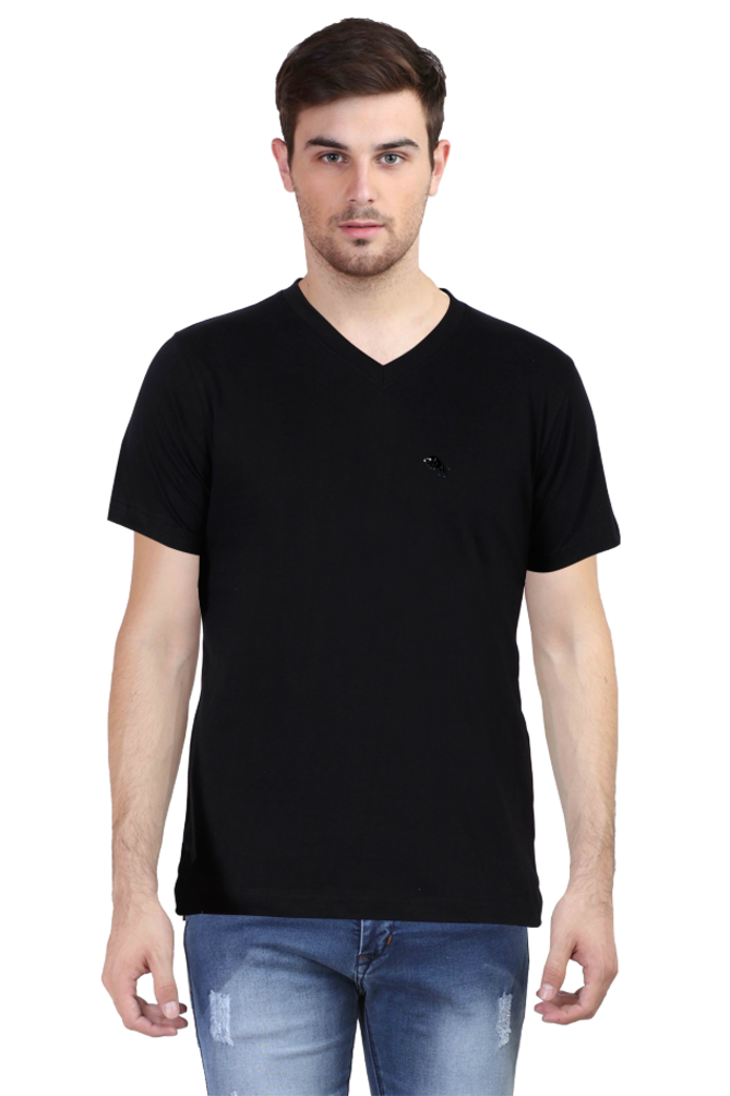 Male V-neck Half Sleeve
