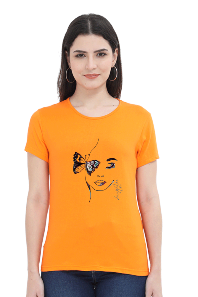 Female Round Neck Half Sleeve Classic