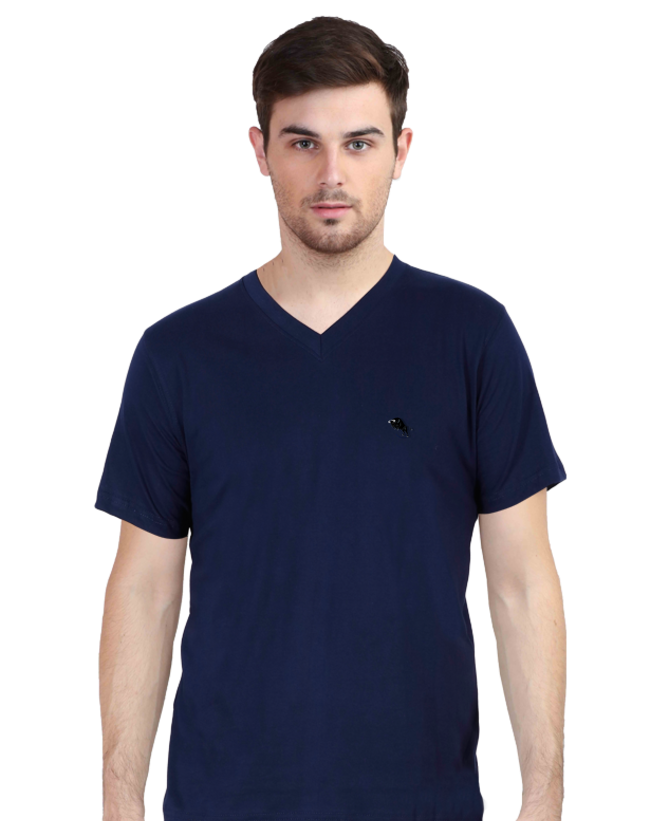 Male V-neck Half Sleeve
