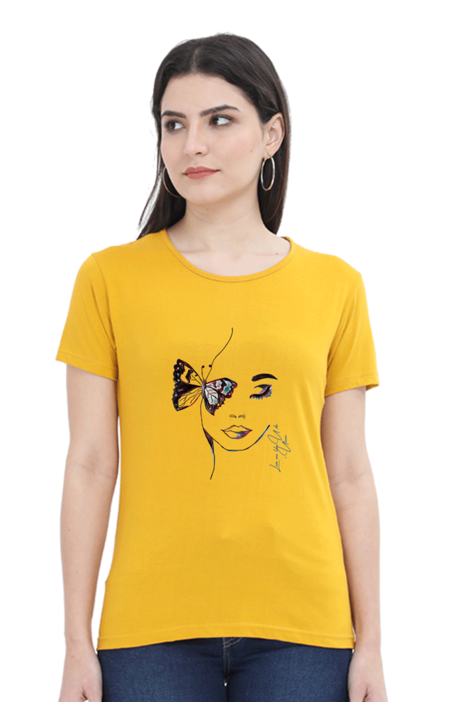 Female Round Neck Half Sleeve Classic