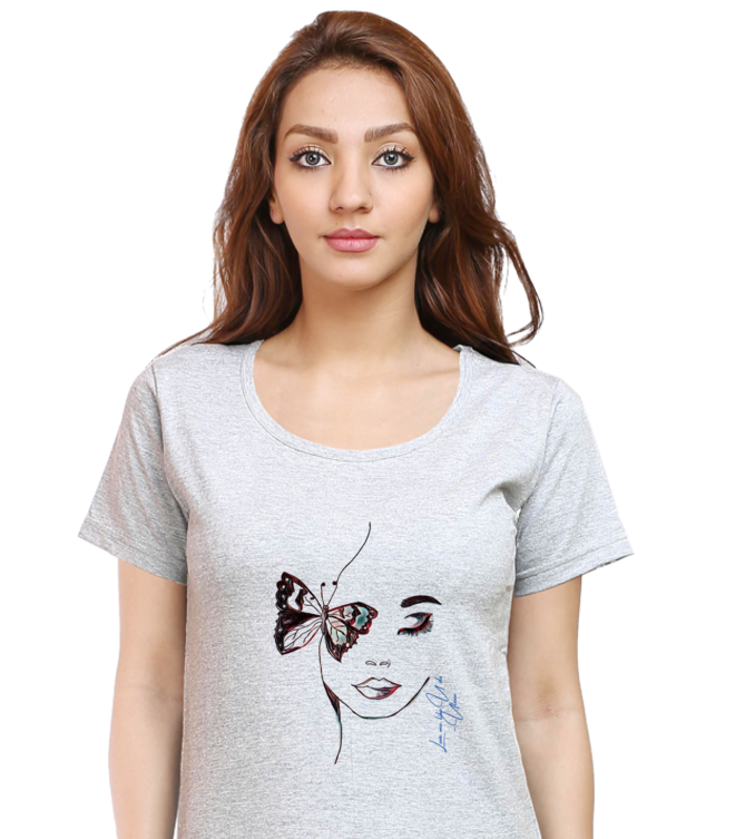 Female Round Neck Half Sleeve Classic