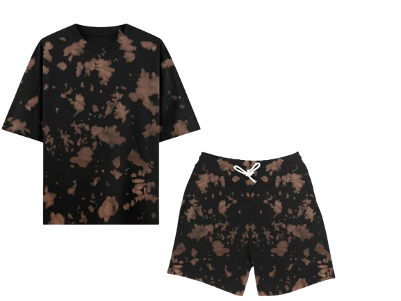 Unisex Tie Dye Oversized T-Shirt and Short