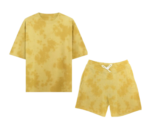 Unisex Tie Dye Oversized T-Shirt and Short
